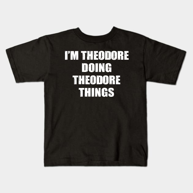 Theodore Kids T-Shirt by family.d